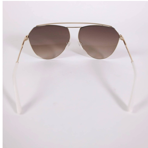 Guess Womens Gold Aviator Sunglasses Gold and White / Brown Gradient - NWT - Picture 10 of 14